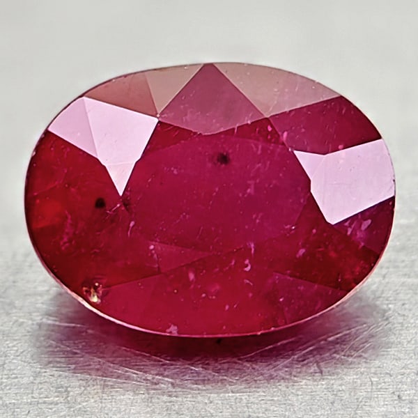 Natural Red Ruby 2.71 Ct. Oval Shape 8.6 x 6.4 Mm Gemstone From Madagascar: Product ID: 805935091 Product Name: Natural Ruby Weight: 2.71 CT. Size: 8.6 x 6.4 x 5.2 MM. Shape: Oval Color: Red Clarity:SI Luster: Good Gems Origin: Madagascar Treatment: Heated (Lead-glass filling