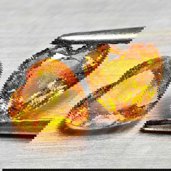 Natural Yellow Songea Sapphire 1.03 Ct. 2 Pcs Heart Shape 5 x 4.9 Mm Gemstones From Tanzania (1 of 3)