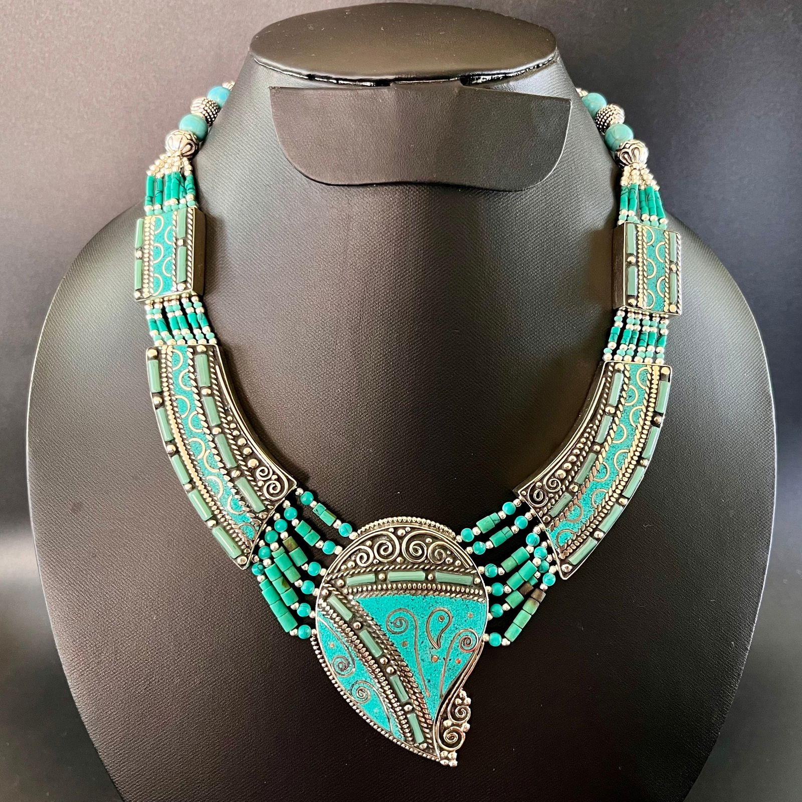 New Arrival - Turquoise Tibetan Handmade Ethnic Necklace (1 of 3)