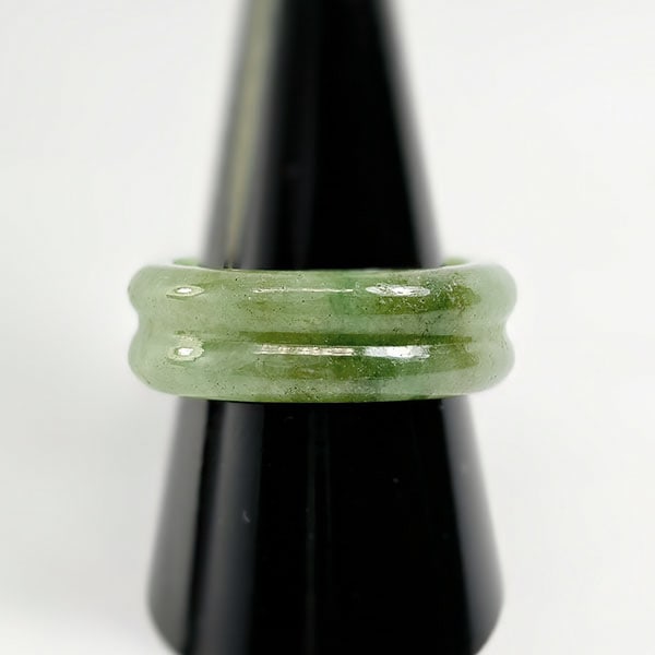Natural Green Jade Ring 28.41 Ct. Size 9 Unheated Gemstone (1 of 3)