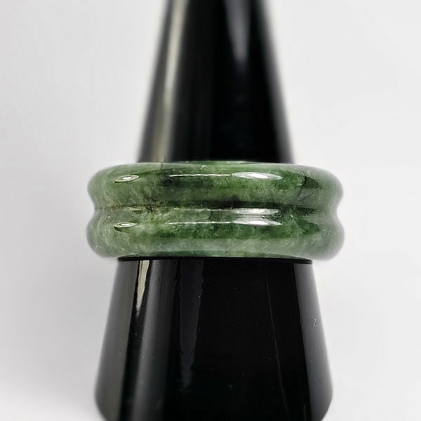 Natural Green Jade Ring 28.73 Ct. Size 9 Unheated Gemstone (1 of 3)