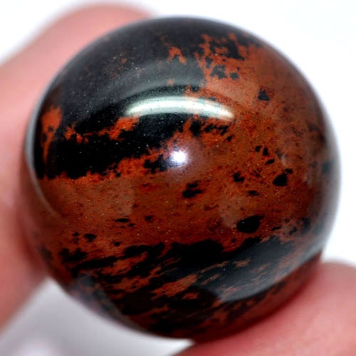 Natural Mahogany Obsidian 96.20 Ct. Round Cabochon 24.8 Mm. Gemstone From USA: Product ID: 807804691 Product Name: Natural Agate Weight: 96.20 CT. Size: 24.8 x 24.8 MM. Shape: Round Cabochon Color: Mahogany Clarity:Opaque Luster: Good Gems Origin: United States Treatment: Unheat