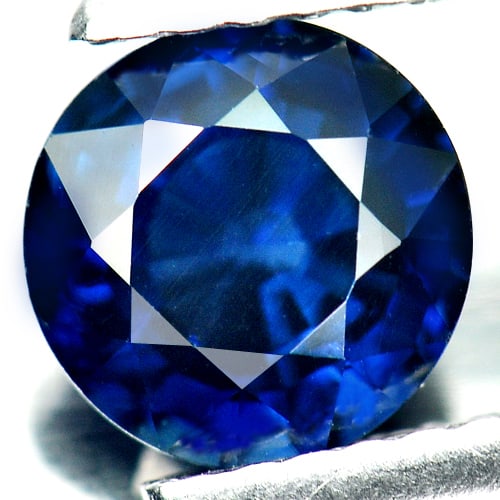 Certified Natural Blue Sapphire 1.46 Ct. VVS Round Shape Gemstone From Madagascar (1 of 4)