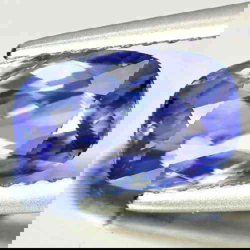 Natural Violetish Blue Tanzanite 1.73 Ct. Clean Cushion Shape 9.2 x 5.8 Mm. Gemstone From Tanzania (1 of 3)