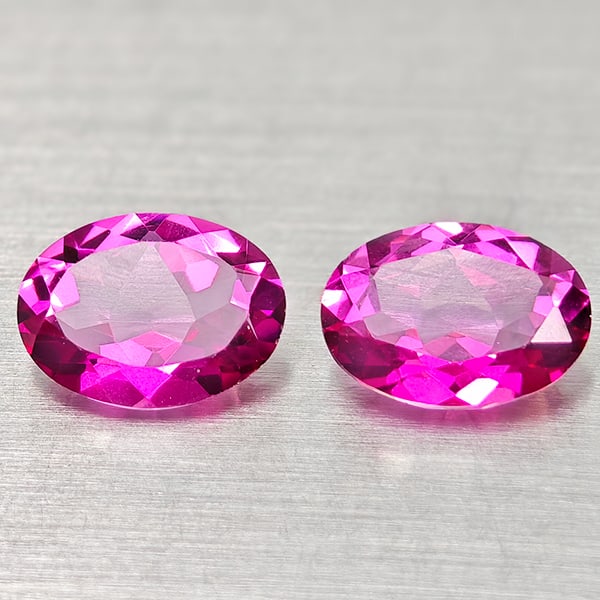 Natural Pink Topaz 2.46 Ct. 2 Pcs. Clean Oval Shape 8.1 x 6.1 Mm. Gemstone From Brazil: Product ID: 807168237 Product Name: Natural Topaz Weight: 2.46 CT. Size: 8.1 x 6.1 x 3.4 MM. Shape: Oval Shape Color: Pink Clarity:IF Luster: Very Good Gems Origin: Brazil Treatment: Treated Crystal S