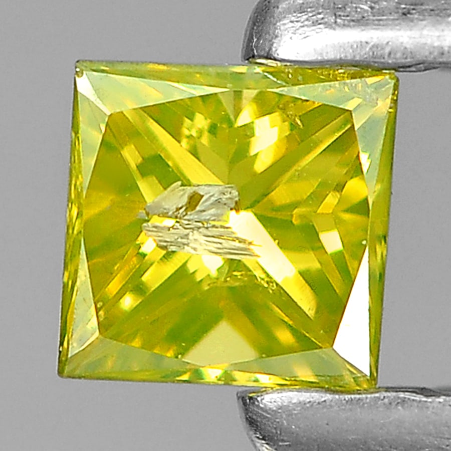 Natural Yellow Loose Diamond 0.11 Ct. Square Princess Cut 2.8 Mm. From Belgium: Product ID: 802104529 Product Name: Natural Enhanced Diamond Weight: 0.11 CT. Size: 2.8 x 2.8 x 2 MM. Shape: Square Princess Cut Color: Yellow Clarity:SI1 Luster: Scintillating Gems Origin: Belgium Tr