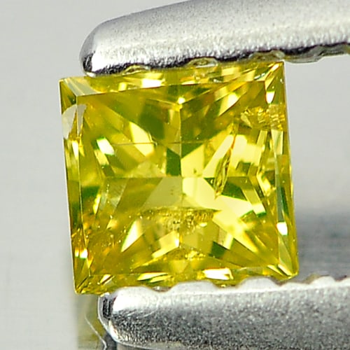 Natural Yellow Loose Diamond 0.15 Ct. Square Princess Cut 2.8 Mm From Belgium: Product ID: 802103560 Product Name: Natural Enhanced Diamond Weight: 0.15 CT. Size: 2.8 x 2.7 x 2 MM. Shape: Square Princess Cut Color: Yellow Clarity:SI1 Luster: Good Gems Origin: Belgium Treatment: 