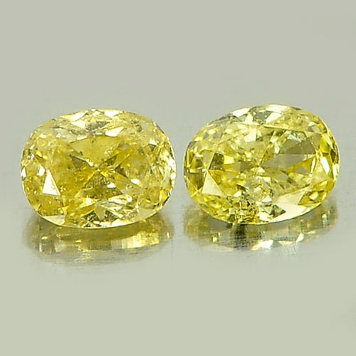 Natural Yellow Diamond 0.20 Ct. Matching Pair Oval Shape 3.3 x 2.5 x 1.8 Mm. Unheated: Product ID: 550000526 Product Name: Natural Natural Diamond Weight: 0.20 CT. Size: 3.3 x 2.5 x 1.8 MM. Shape: Oval Color: Yellow Clarity:SI Luster: Scintillating Gems Origin: Belgium Treatment: Unheat