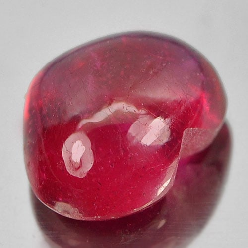 Natural Blood Red Ruby 2.42 Ct. Heart Cabochon Shape 6.7 x 8.9 Mm. Gemstone From Madagascar (1 of 3)