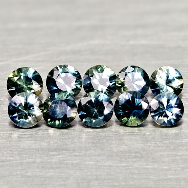 Natural Multi Color Sapphire 1.28 Ct. 10 Pcs Round Diamand Cut 3.1 Mm Gemstones From Tanzania: Product ID: 806162271 Product Name: Natural Green Sapphire Weight: 1.28 CT. Size: 3.1 x 3.1 x 2.2 MM. Shape: Round Diamond Cut Color: Fancy Color Clarity:VSI Luster: Very Good Gems Origin: Tanzania Tr