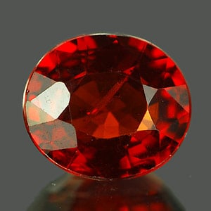 Natural Orangish Red Spessartine Garnet 1.03 Ct. Oval Shape 6.3 x 5.5 Mm Gemstone From Nigeria: Product ID: 802923276 Product Name: Natural Spessartine Weight: 1.03 CT. Size: 6.3 x 5.5 x 3.1 MM. Shape: Oval Color: Orangish Red Clarity:SI Luster: Good Gems Origin: Nigeria Treatment: Unheated Crys