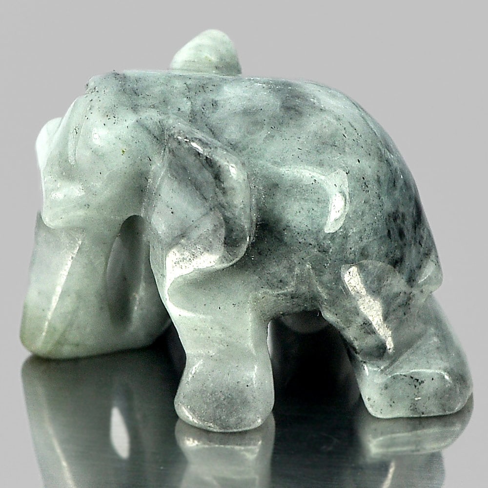 Natural Multi-Color Jade 56.06 Ct. Elephant Carving 25 x 19 Mm. Gemstone From Thailand: Product ID: 819813062 Product Name: Natural Jade Weight: 56.06 CT. Size: 25 x 19 x 17 MM. Shape: Elephant Carving Color: Multi-Color Clarity:Opaque Luster: Good Gems Origin: Thailand Treatment: Unheat