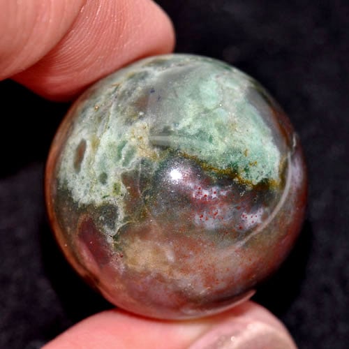 Natural Multi Color Bloodstone 90.20 Ct. Round Cabochon Shape 23 Mm Gemstone From United States: Product ID: 807804682 Product Name: Natural Agate Weight: 90.20 CT. Size: 23 x 23 MM. Shape: Round Cabochon Color: Multi Color Clarity:Opaque Luster: Good Gems Origin: United States Treatment: Unheate