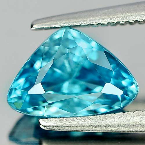 Natural Blue Zircon 2.03 Ct. Trilliant Shape 8.5 x 6 Mm. Gemstone From Cambodia: Product ID: 807728358 Product Name: Natural Zircon Weight: 2.03 CT. Size: 8.5 x 6 x 4.5 MM. Shape: Trilliant Color: Blue Clarity:VSI Luster: Good Gems Origin: Cambodia Treatment: Heated Crystal Struct