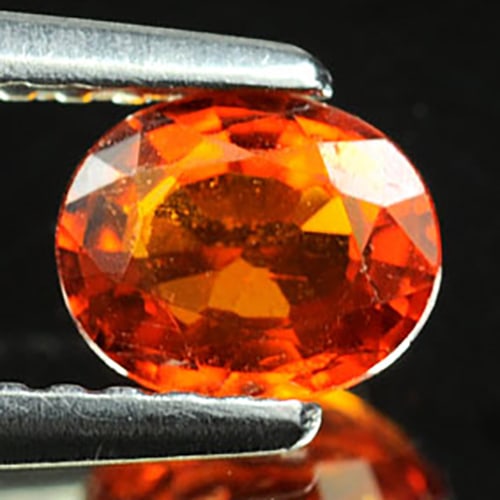 Natural Orange Red Spessartine Garnet 0.68 Ct. Oval Shape 5.8 x 4.7 Mm. Gemstone From Nigeria: Product ID: 802915205 Product Name: Natural Spessartine Weight: 0.68 CT. Size: 5.8 x 4.7 x 2.6 MM. Shape: Oval Color: Orange Red Clarity:SI Luster: Good Gems Origin: Nigeria Treatment: Unheated Crysta