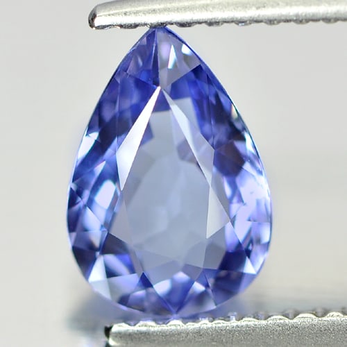 Natural Violetish Blue Tanzanite 1.27 Ct. VVS Pear Shape 8.8 x 6.2 Mm. Gemstone From Tanzania: Product ID: 807005961 Product Name: Natural Tanzanite Weight: 1.27 CT. Size: 8.8 x 6.2 x 3.8 MM. Shape: Pear Color: Blue Clarity:VVS Luster: Good Gems Origin: Tanzania Treatment: Heated Crystal Struct