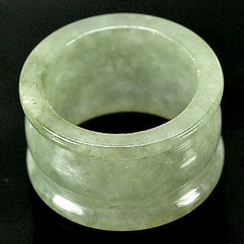 Natural Green Jade Ring 47.96 Ct. Size 9.5 Unheated From Thailand: Product ID: 819807767 Product Name: Natural Jade Weight: 47.96 CT. Size: 25 x 25 x 15 MM. Shape: See As On Picture Color: White Green Clarity:Opaque Luster: Good Gems Origin: Thailand Treatment: Unhea