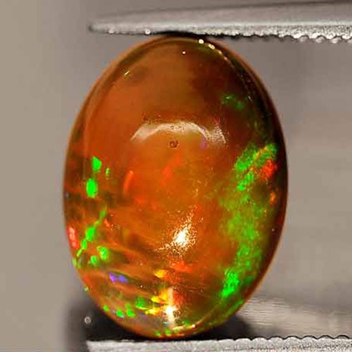 Natural Multi Color Opal 2.30 Ct. Oval Cabochon Shape 11 x 8.3 Mm. Gemstone Unheated (1 of 3)