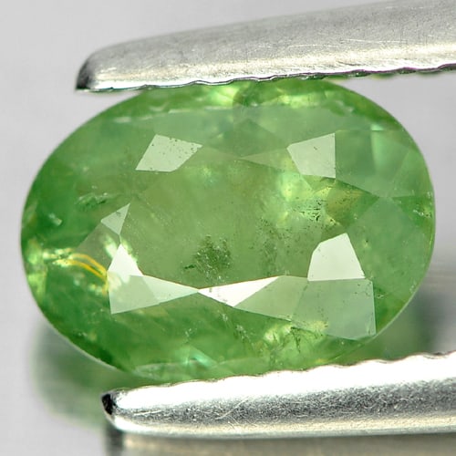 Natural Demantoid Garnet 1.42 Ct. Oval Shape 7.7 x 5.7 Mm. Gemstone From Madagascar: Product ID: 802919237 Product Name: Natural Demantoid Weight: 1.42 CT. Size: 7.7 x 5.7 x 3.5 MM. Shape: Oval Color: Green Clarity:SI Luster: Good Gems Origin: Madagascar , Africa Treatment: Unheated C