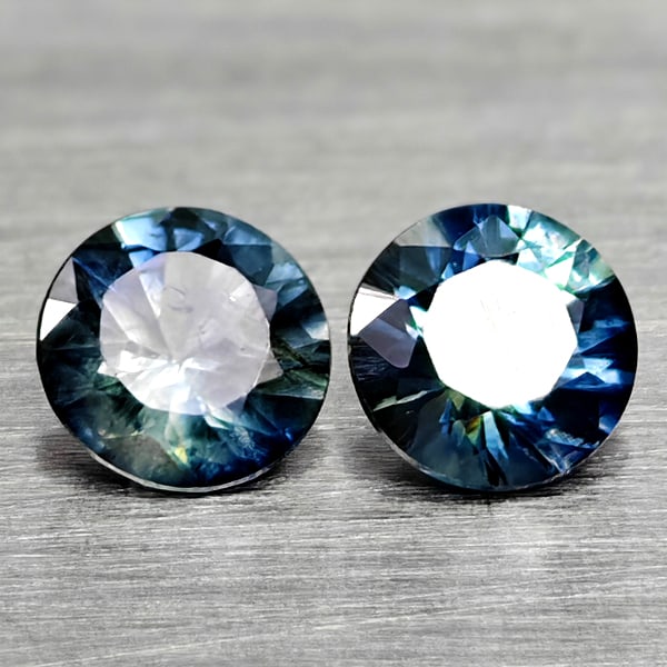 Natural Fancy Color Sapphire 0.41 Ct. 2 Pcs Round Diamand Cut 3.7 Mm Gemstones From Tanzania: Product ID: 806162215 Product Name: Natural Green Sapphire Weight: 0.41 CT. Size: 3.7 x 3.7 x 2.1 MM. Shape: Round Diamond Cut Color: Fancy Color Clarity:VSI Luster: Very Good Gems Origin: Tanzania Tr