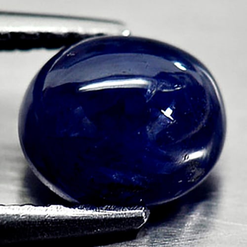 Natural Blue Ceylon Sapphire 1.36 Ct. Oval Cabochon Shape 6.3 x 5.5 Mm. Gemstone From Sri Lanka: Product ID: 806009028 Product Name: Natural Blue Sapphire Weight: 1.36 CT. Size: 6.3 x 5.5 x 3.9 MM. Shape: Oval Cabochon Color: Blue Clarity:Opaque Luster: Good Gems Origin: Ceylon Treatment: Heated 