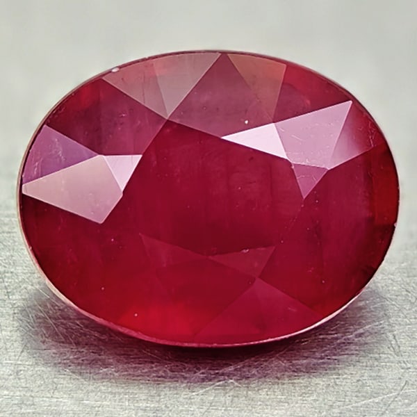 Natural Red Ruby 2.97 Ct. Oval Shape 9.5 x 7.3 Mm Gemstone From Madagascar (1 of 3)