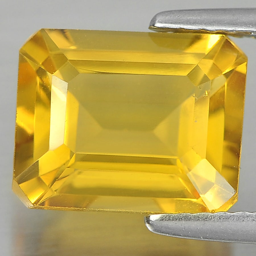 Natural Yellow Citrine 3.23 Ct. Octagon Shape 10 x 8 Mm. Gemstone Unheated From Brazil: Product ID: 801813447 Product Name: Natural Citrine Weight: 3.23 CT. Size: 10 x 8 x 5.5 MM. Shape: Octagon Color: Yellow Clarity:VSI Luster: Good Gems Origin: Brazil Treatment: Unheated Crystal Struct