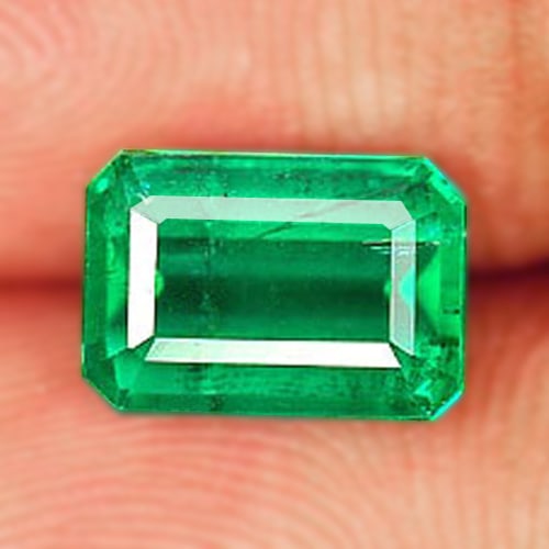 Natural Green Emerald 1.79 Ct. Octagon Shape 8.67 x 5.99 x 4.25 Mm. Gemstone (1 of 4)
