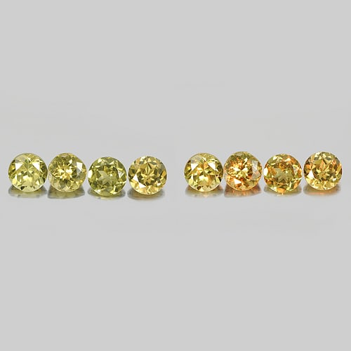 Natural Orange Color Change Garnet 1.58 Ct. 4 Pcs. Round Shape 4 Mm. Gemstones From Nigeria: Product ID: 802926968 Product Name: Natural Color Change Garnet Weight: 1.58 CT. Size: 4 x 4 x 2.5 MM. Shape: Round Color: Champagne Clarity:VSI Luster: Good Gems Origin: Nigeria Treatment: Unheated C