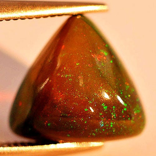 Natural Play Of Color Opal 2.48 Ct. Trilliant Cabochon Shape 9.9 x 9.8 Mm. Gemstone (1 of 3)