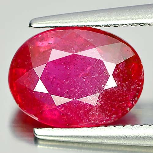 Natural Purplish Pink Ruby 2.61 Ct. Oval Shape 9.3 x 6.9 Mm. Gemstone From Mozambique: Product ID: 805923523 Product Name: Natural Ruby Weight: 2.61 CT. Size: 9.3 x 6.9 x 4.3 MM. Shape: Oval Color: Purplish Pink Clarity:VSI Luster: Good Gems Origin: Mozambique Treatment: Heated (Lead-gl
