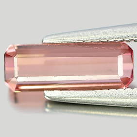 Natural Pink Tourmaline 0.95 Ct. Clean Octagon Shape 9.8 x 3.5 Mm. Gemstone From Nigeria (1 of 3)