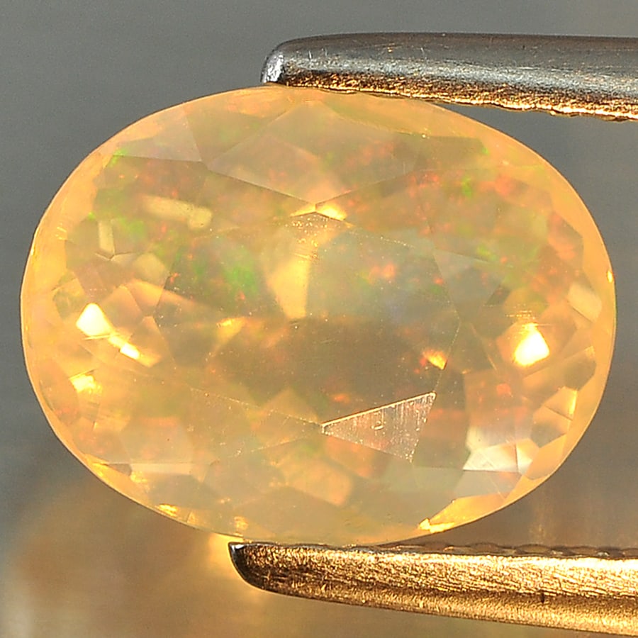 Natural Multi Color Opal 2.10 Ct. Oval Shape 10.2 x 8 Mm Gemstone From Ethiopia (1 of 3)