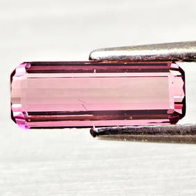 Natural Pink Tourmaline 0.96 Ct. Octagon Shape 10.1 x 3.9 Mm Gemstone From Nigeria (1 of 3)