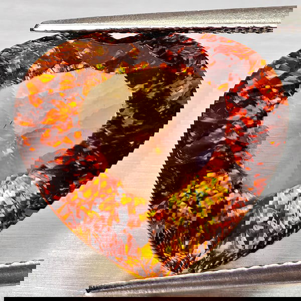 Natural Imperial Topaz 17.18 Ct. Heart Concave Cut 16.4 x 14.9 Mm. Gemstone From Brazil: Product ID: 807168284 Product Name: Natural Topaz Weight: 17.18 CT. Size: 16.4 x 14.9 x 10.2 MM. Shape: Heart Concave Color: Imperial Clarity:VSI Luster: Good Gems Origin: Brazil Treatment: Unheated C