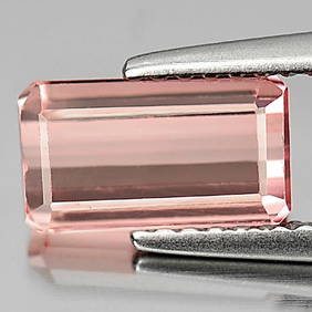 Natural Pink Tourmaline 1.69 Ct. Octagon Shape 9 x 5 Mm. Unheated Gemstone From Nigeria (1 of 3)