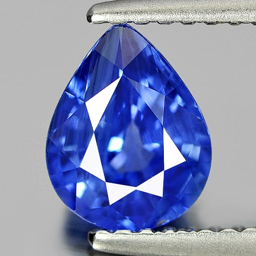 Natural Blue Ceylon Sapphire 1.40 Ct. VVS Pear Shape 7.67 x 6.08 Mm. Gemstone From Sri Lanka (1 of 4)