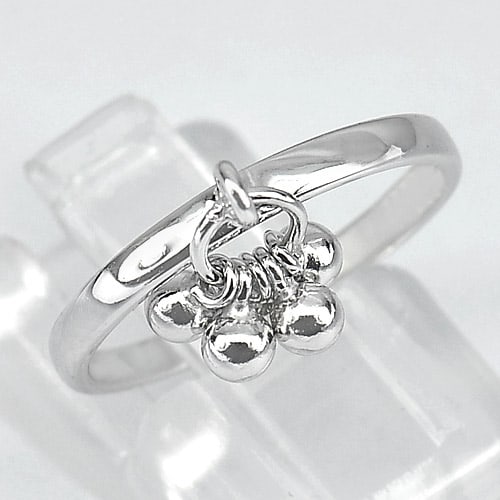 925 Sterling Silver Ring Jewelry Size 7 Beautiful Design (1 of 3)