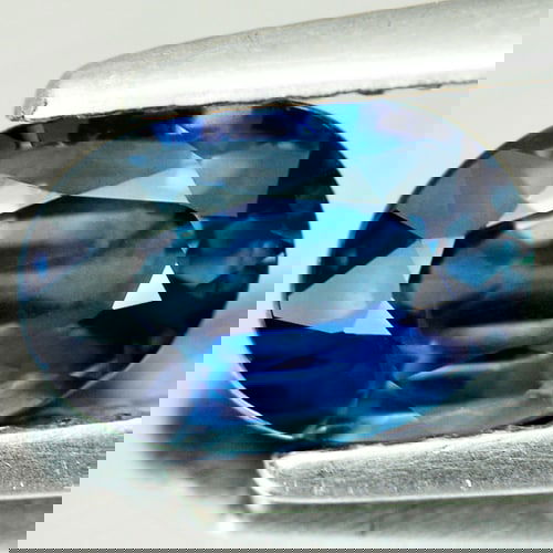 Natural Blue Sapphire 1.34 Ct. Oval Shape 7.41 x 5.42 Mm. Gemstone From Madagascar (1 of 4)
