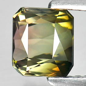 Natural Multi Color Tourmaline 1.50 Ct. Clean Octagon Shape 6.4 x 5.7 Mm. Gemstone From Nigeria (1 of 3)