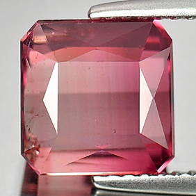Natural Pink Tourmaline 3.64 Ct. Octagon Shape 8.3 x 8.4 Mm. Gemstone Unheated From Nigeria (1 of 3)