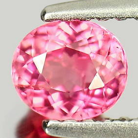 Natural Pink Tourmaline 0.54 Ct. Oval Shape 5.3 x 4.7 Mm. Gemstone From Nigeria (1 of 3)