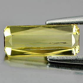 Natural Yellow Tourmaline 1.03 Ct. Octagon Shape 9.9 x 4.2 Mm Gemstone From Nigeria (1 of 3)