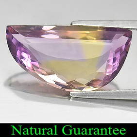 Natural Bi Color Ametrine 10.03 Ct. Clean Fancy Shape 23 x 12 Mm. Gemstone From Bolivia (1 of 3)