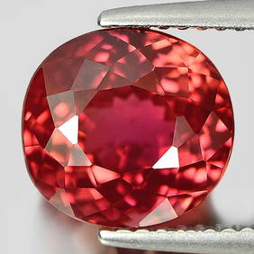 Natural Multi Color Tourmaline 4.73 Ct. Clean Oval Shape 9.6 x 9.1 Mm. Unheated Gemstone From (1 of 3)