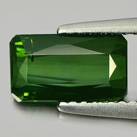 Natural Green Tourmaline 1.85 Ct. Octagon Shape 9.3 x 5.4 Mm Gemstone From Nigeria (1 of 3)