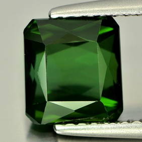 Natural Green Tourmaline 2.32 Ct. Octagon Shape 7.5 x 6.9 Mm Gemstone From Nigeria (1 of 3)