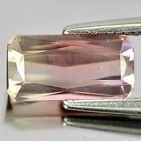Natural Greenish Pink Tourmaline 1.66 Ct Octagon Shape 9.1 x 4.8 Mm. Gemstone From Nigeria (1 of 3)