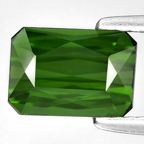 Natural Green Tourmaline 1.87 Ct. Clean Octagon Shape 8.4 x 5.8 Mm Gemstone From Nigeria (1 of 3)