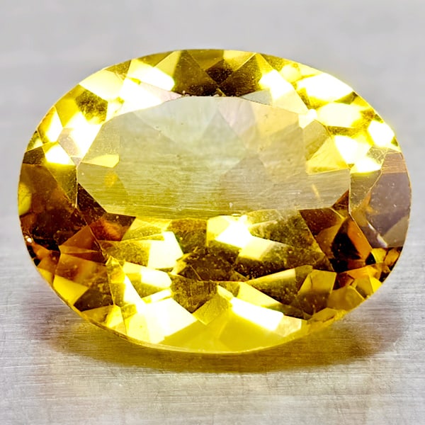 Natural Yellow Citrine 2.12 Ct. Clean Oval Shape 10.1 x 8.1 Mm. Gemstone From Brazil: Product ID: 801815064 Product Name: Natural Citrine Weight: 2.12 CT. Size: 10.1 x 8.1 x 4.8 MM. Shape: Oval Color: Yellow Clarity:IF Luster: Good Gems Origin: Brazil Treatment: Unheated Crystal Struct